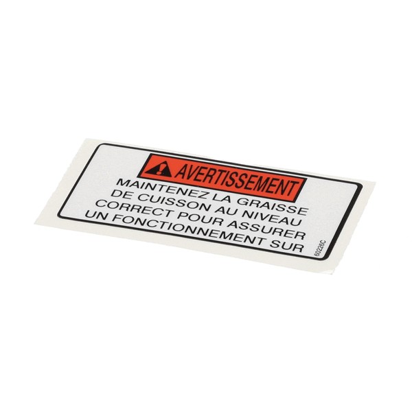 (image for) Henny Penny 60226 LABEL-OIL LEVEL WARNING, FRE